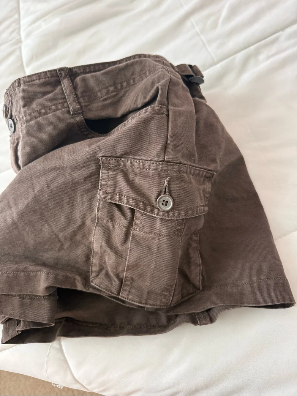 Brandy Melville Dark Brown Cargo Mini Skirt
